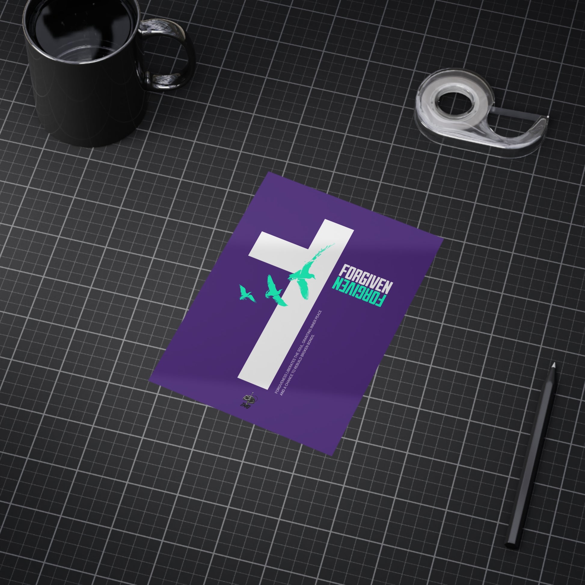 Forgiven Cross Poster