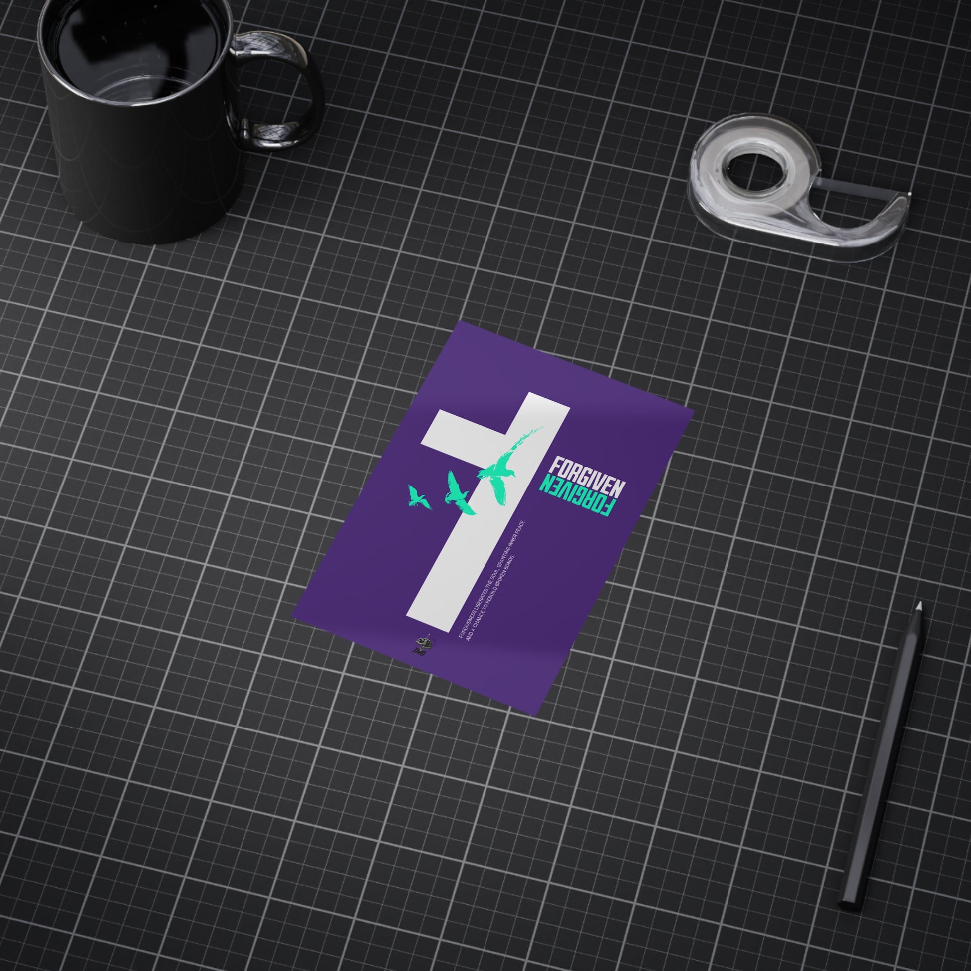 Forgiven Cross Poster
