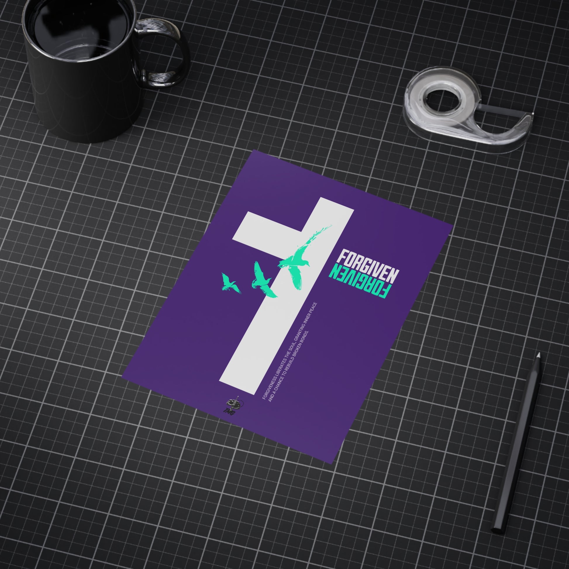 Forgiven Cross Poster