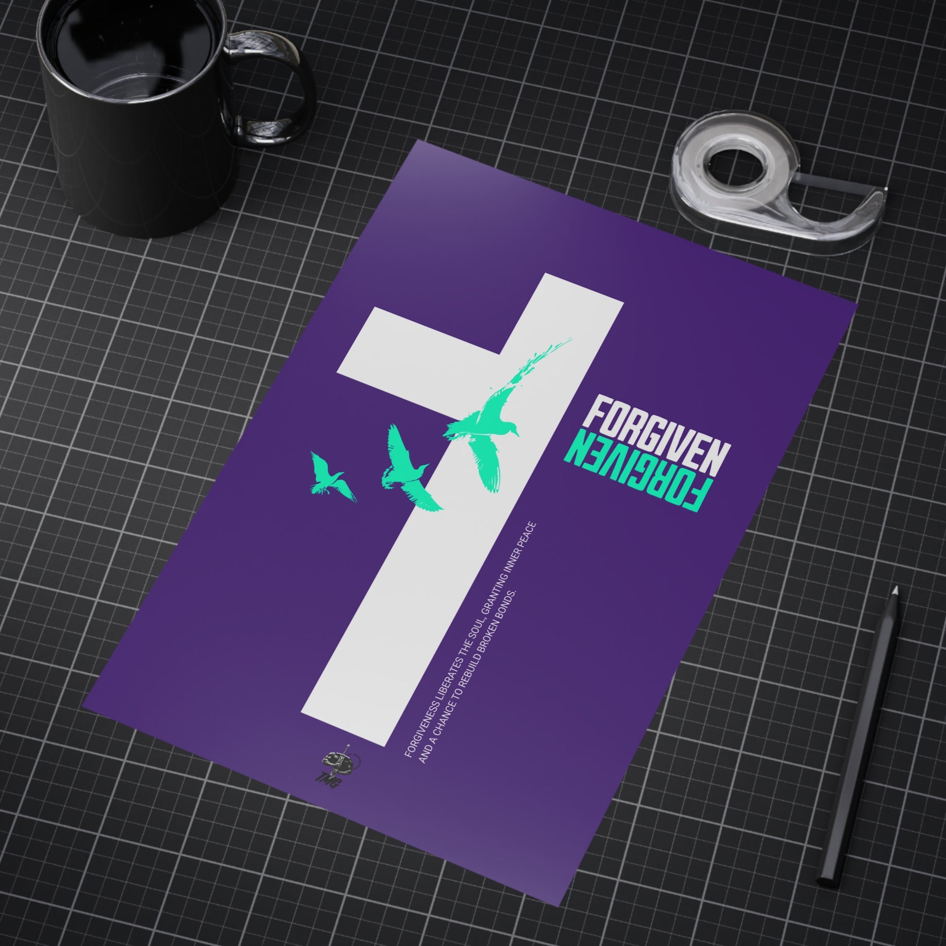 Forgiven Cross Poster
