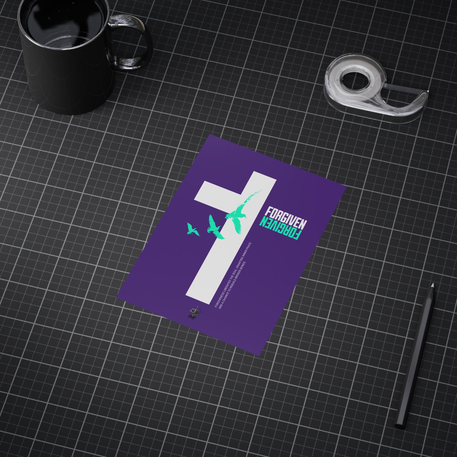 Forgiven Cross Poster