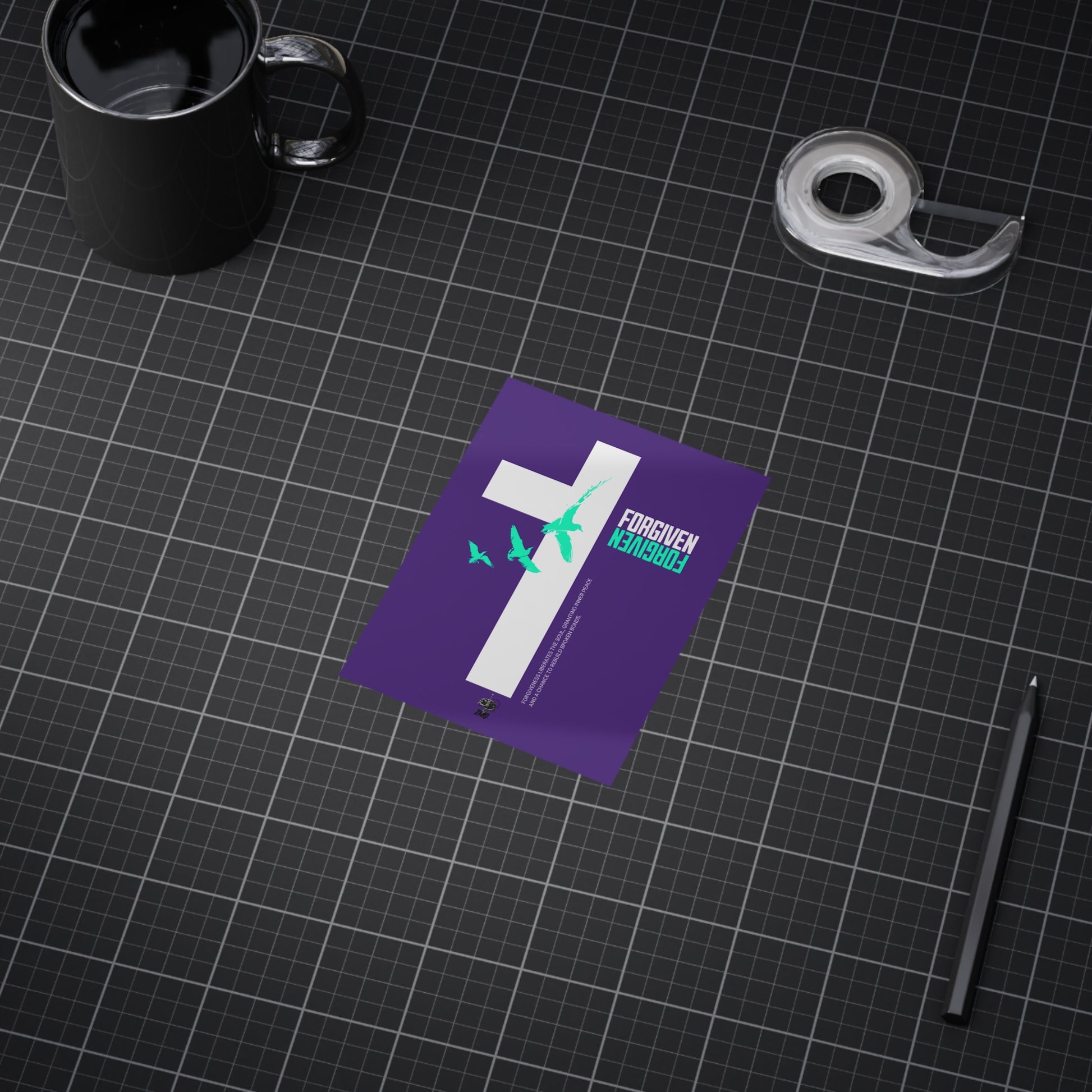 Forgiven Cross Poster