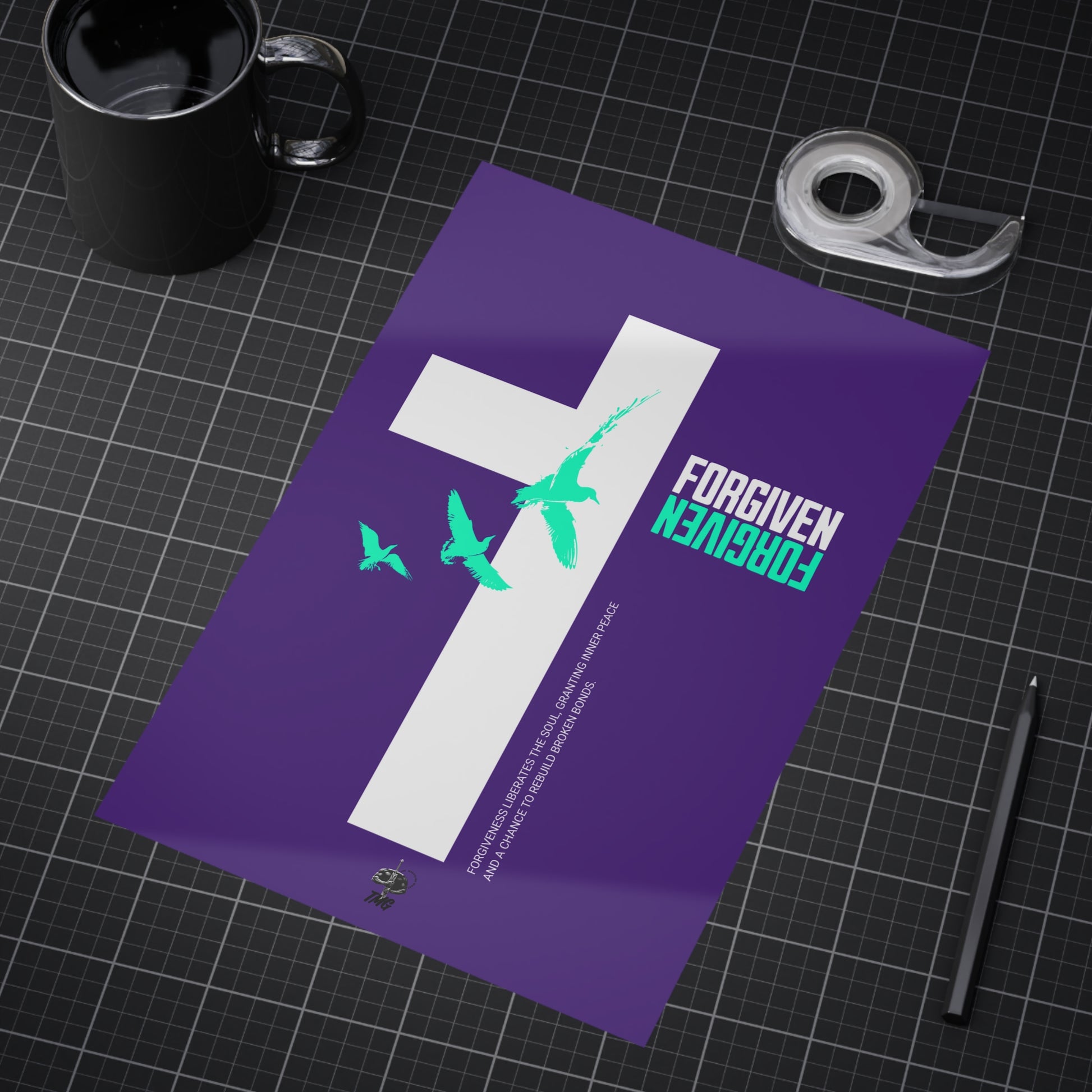 Forgiven Cross Poster