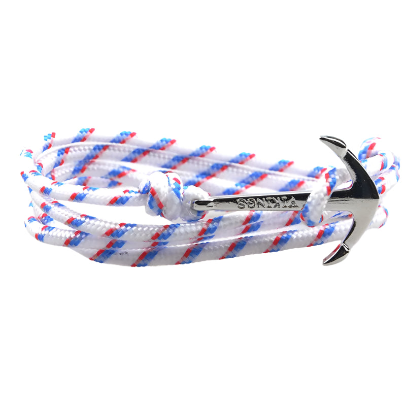 Bracelet with anchor design on a white background